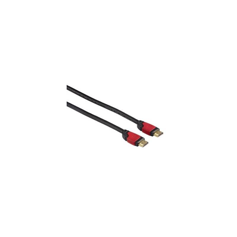 Propojovací kabel Hama HDMI vidlice - HDMI vidlice v. 1.4, Ethernet kanál, 5m (83082) černý, propojovací, kabel, hama, hdmi, vidlice, ethernet, kanál