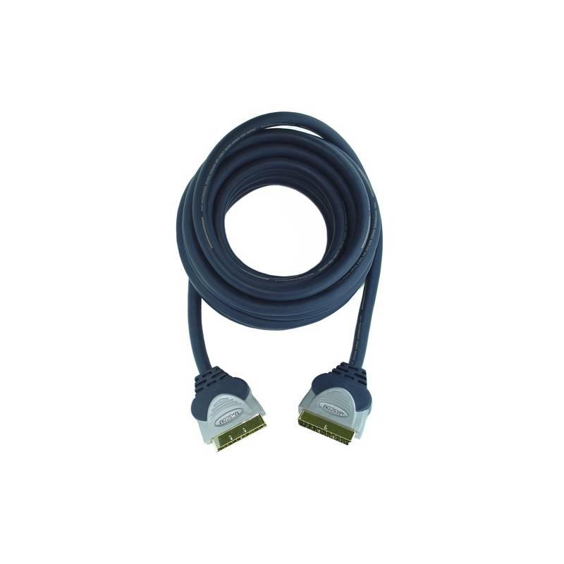 Propojovací kabel Mascom Scart-Scart 2m černý, propojovací, kabel, mascom, scart-scart, černý