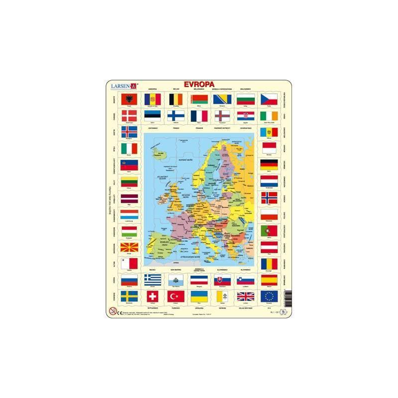 Puzzle Larsen světadíly, puzzle, larsen, světadíly