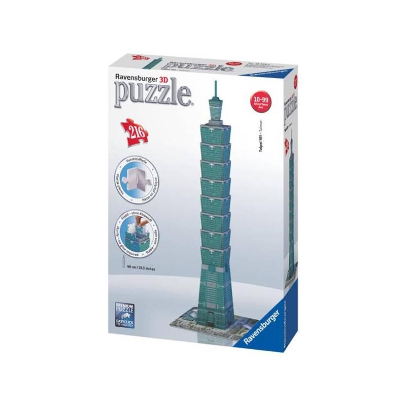 Puzzle Ravensburger 3D Taipei 101, puzzle, ravensburger, taipei, 101