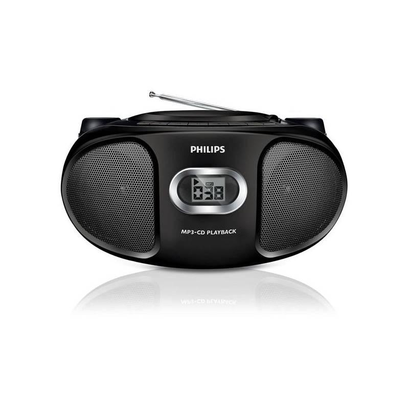 Radiopřijímač s CD Philips AZ305 černý, radiopřijímač, philips, az305, černý