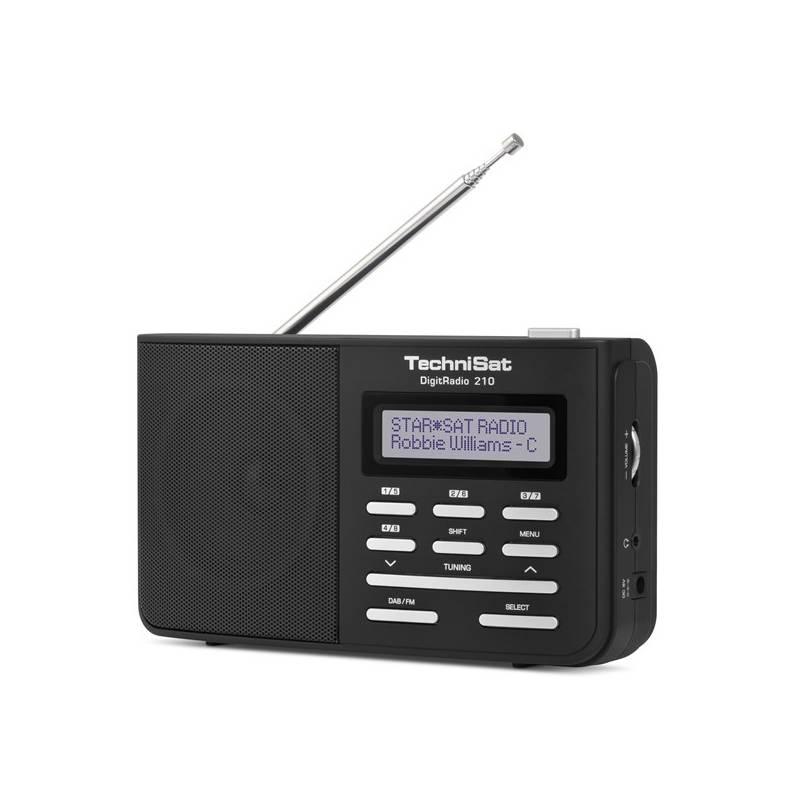 Radiopřijímač Technisat DigitRadio 210 černý/stříbrný, radiopřijímač, technisat, digitradio, 210, černý, stříbrný