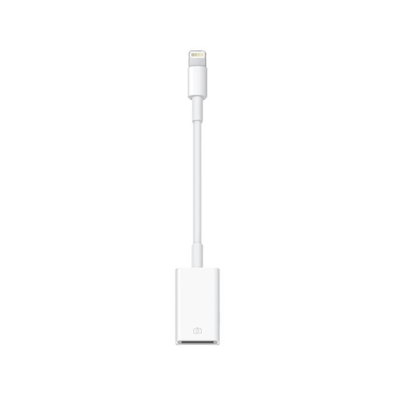 Redukce Apple MD821ZM/A Lightning - USB (MD821ZM/A) bílý, redukce, apple, md821zm, lightning, usb, bílý