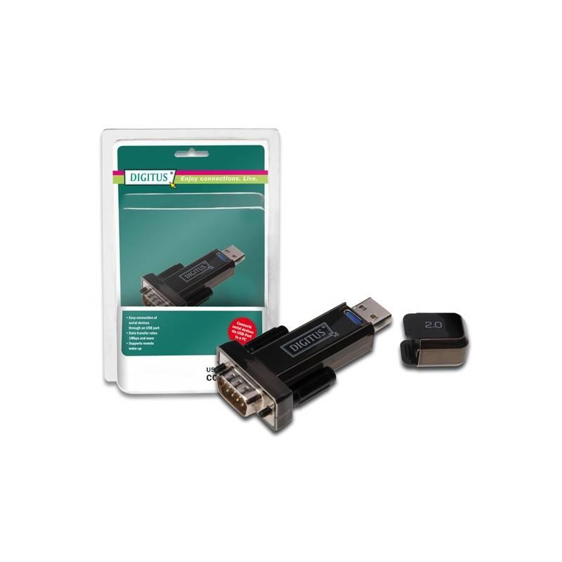 Redukce Digitus USB 2.0 - RS-232 (DA-70156) (poškozený obal 8413005391), redukce, digitus, usb, rs-232, da-70156, poškozený, obal, 8413005391