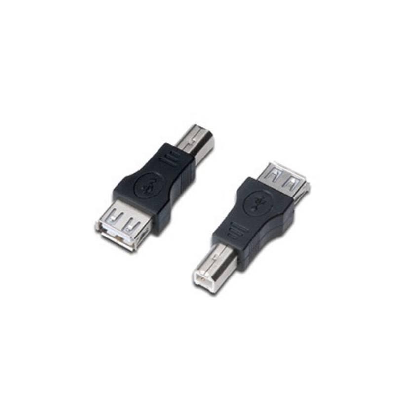 Redukce Digitus USB A - USB B (AK-300501-000-S) černá, redukce, digitus, usb, ak-300501-000-s, černá
