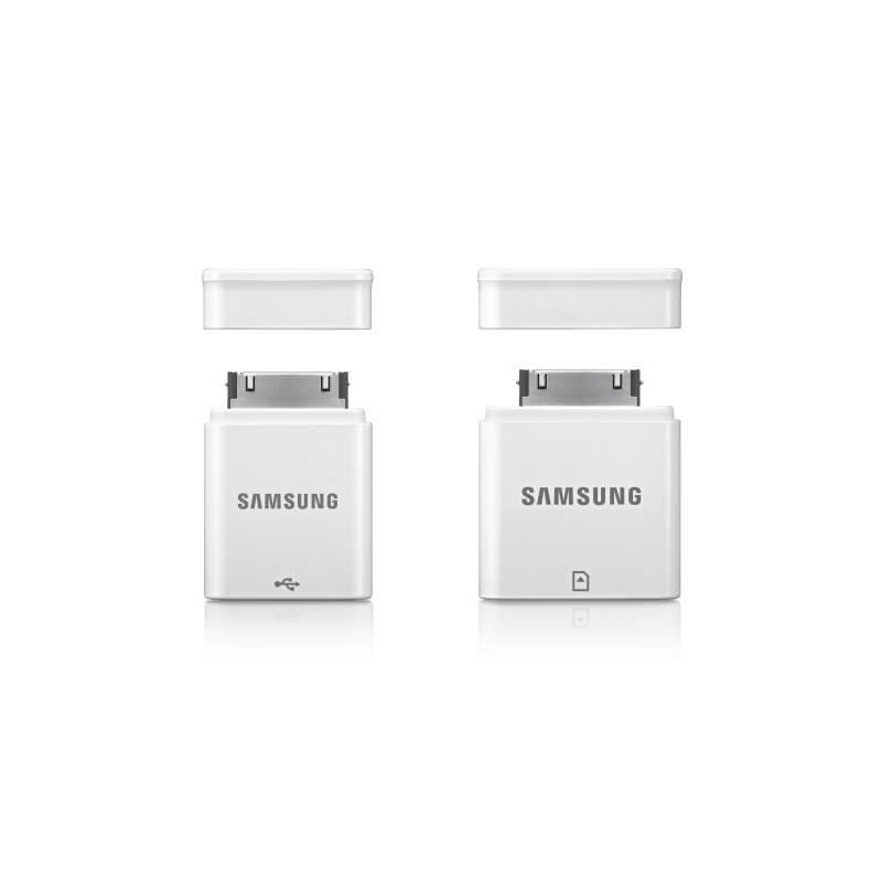Redukce Samsung EPL-1PLR P30pin - USB a SD pro Galaxy Tab a Tab 2 (EPL-1PLRWEGSTD) bílá, redukce, samsung, epl-1plr, p30pin, usb, pro, galaxy, tab, epl-1plrwegstd