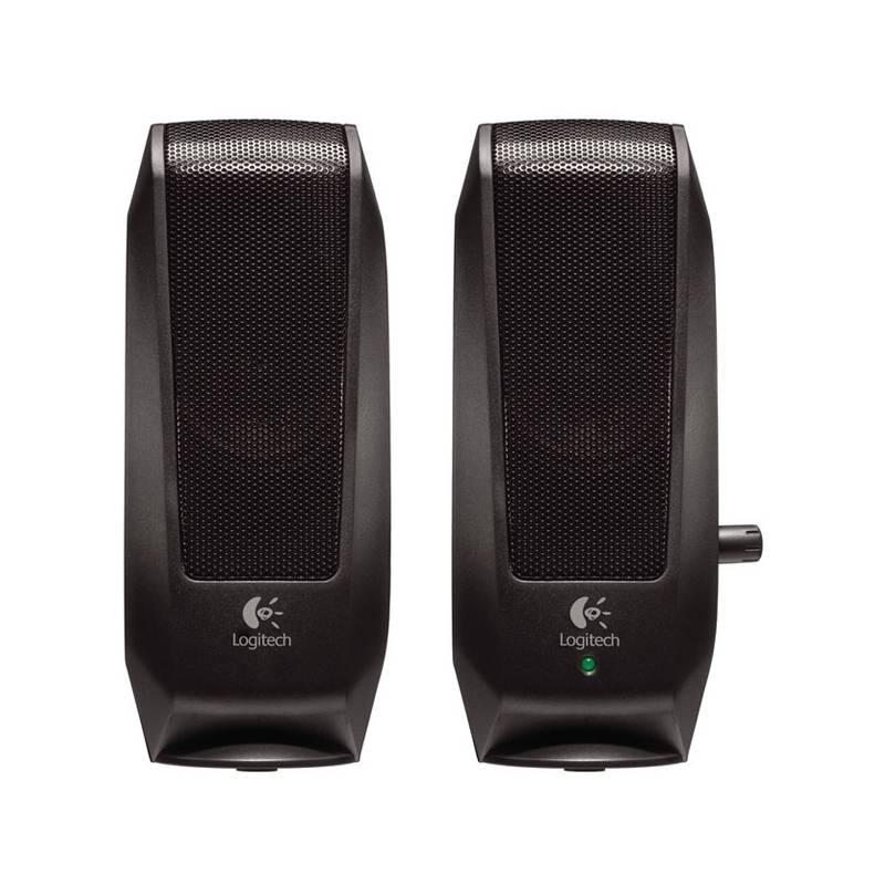 Reproduktory Logitech S-120 2.0 (980-000010) černé, reproduktory, logitech, s-120, 980-000010, černé