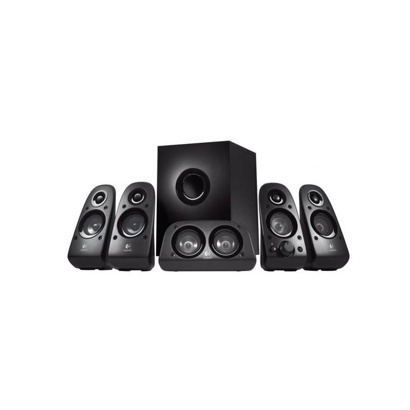 Reproduktory Logitech Z506 5.1 Surround Sound (980-000431) černé, reproduktory, logitech, z506, surround, sound, 980-000431, černé