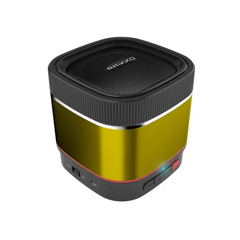 Reproduktory pro MP3 RAIKKO Party X1 Bluetooth žluté, reproduktory, pro, mp3, raikko, party, bluetooth, žluté