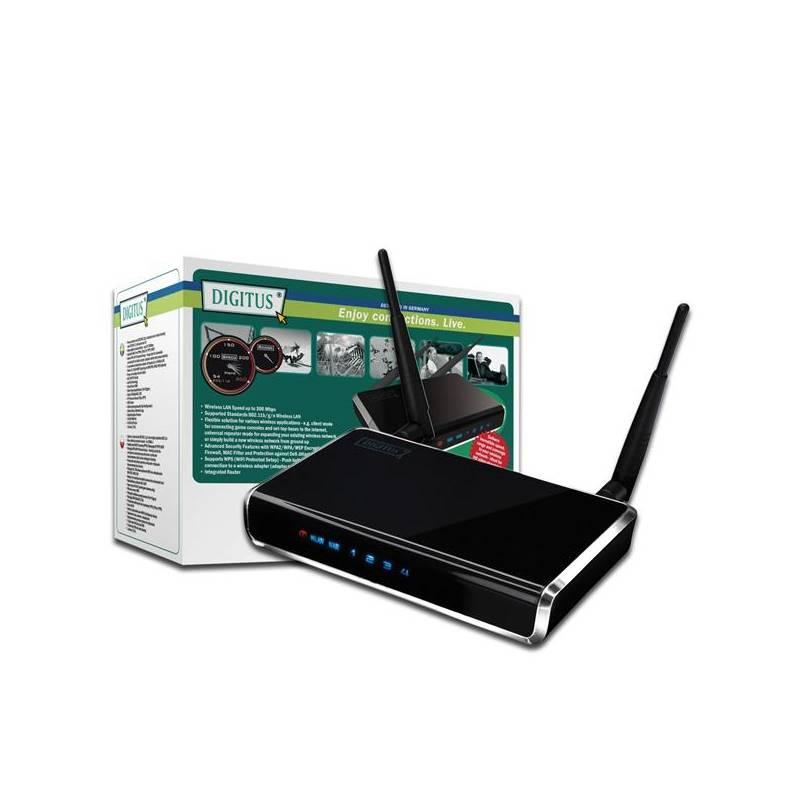 Router Digitus Wireless 300N (DN-7059-2) černý (vrácené zboží 8213041836), router, digitus, wireless, 300n, dn-7059-2, černý, vrácené, zboží, 8213041836