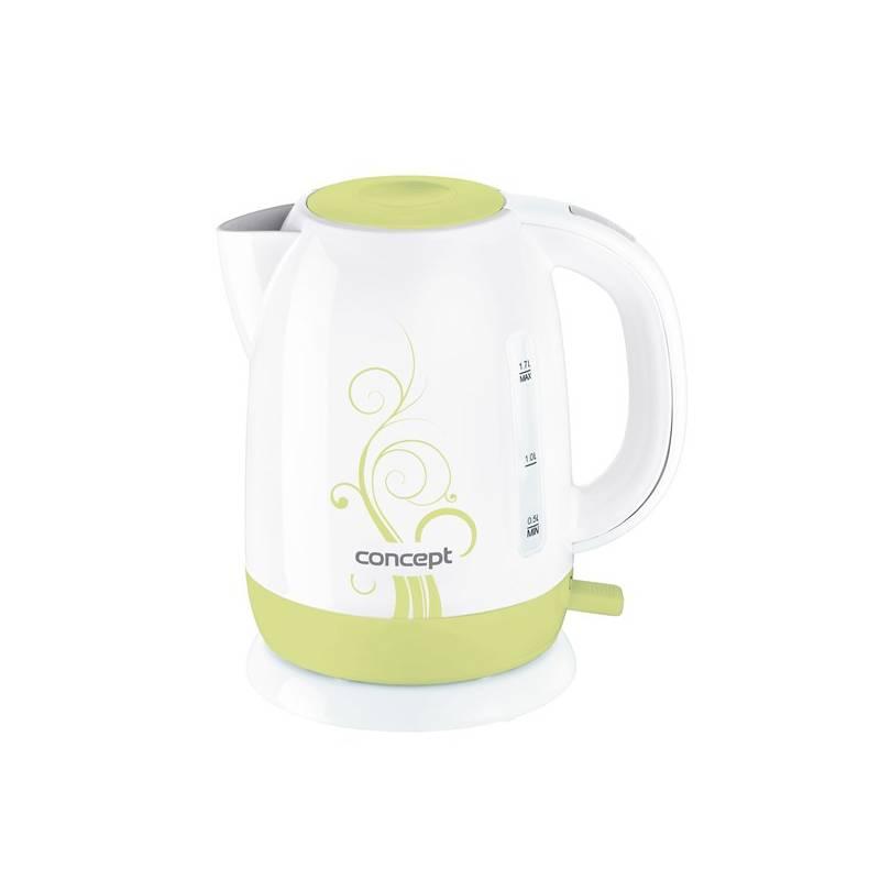 Rychlovarná konvice Concept RK2260gr bílá/zelená, rychlovarná, konvice, concept, rk2260gr, bílá, zelená