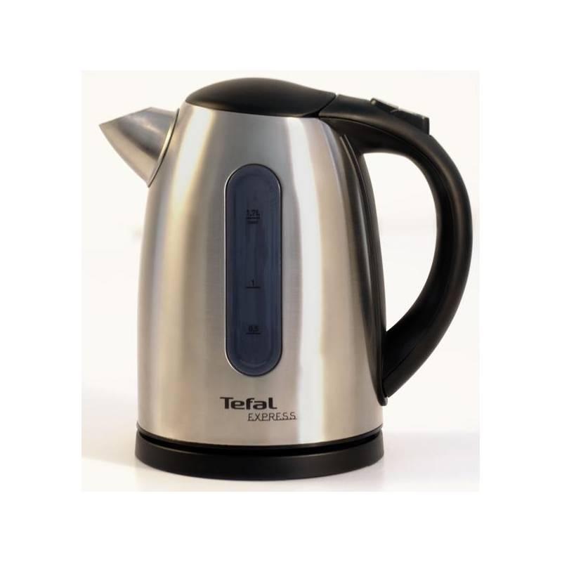 Rychlovarná konvice Tefal Express II Inox KI170D40 černá/nerez, rychlovarná, konvice, tefal, express, inox, ki170d40, černá, nerez