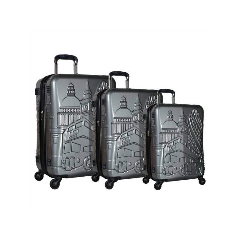 Sada kufrů IT Luggage ICONIC London TR-1093/3 PC stříbrná, sada, kufrů, luggage, iconic, london, tr-1093, stříbrná
