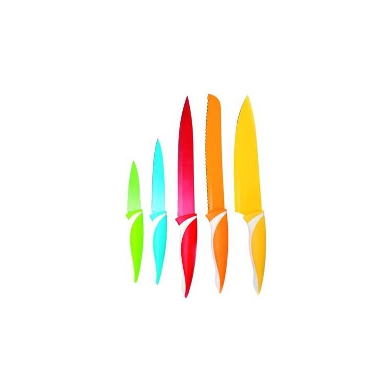 Sada nožů VTP SYMBIO Colore 5 dílná, s nepřilnavým povrchem, sada, nožů, vtp, symbio, colore, dílná, nepřilnavým, povrchem