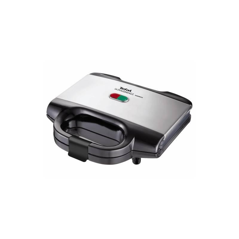 Sendvičovač Tefal Ultra Compact SM1552 černý/nerez, sendvičovač, tefal, ultra, compact, sm1552, černý, nerez