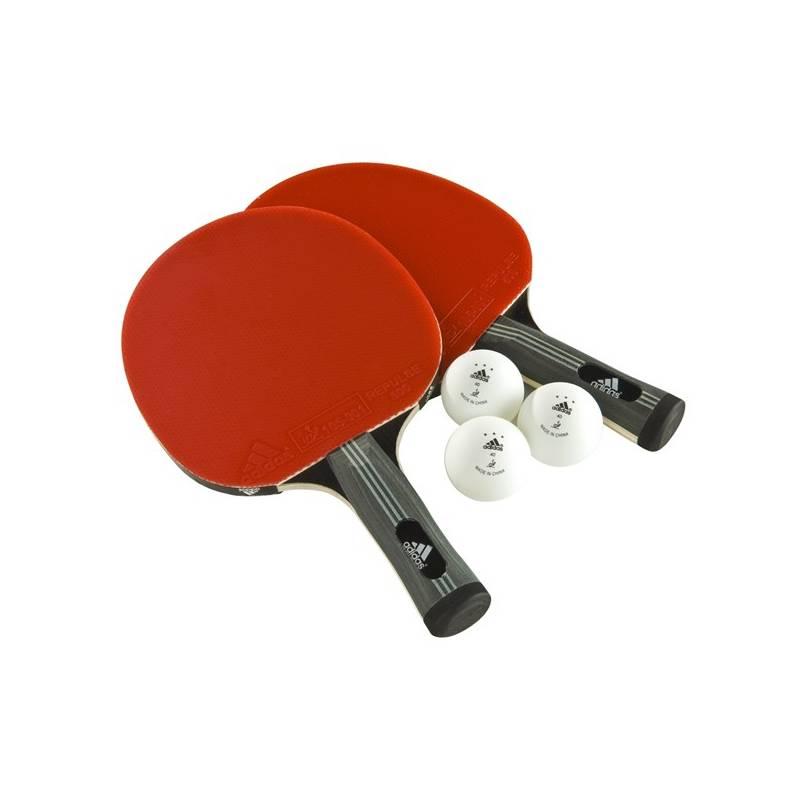Set na stolní tenis Adidas AGF-10406 Comp, červeno/černá, set, stolní, tenis, adidas, agf-10406, comp, červeno, černá