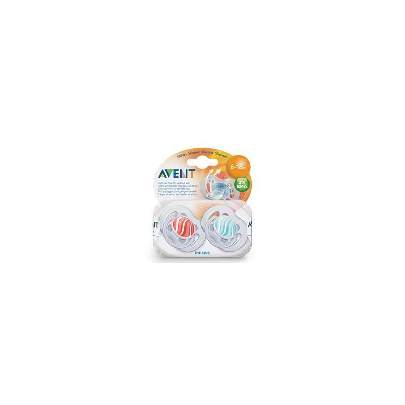 Šidítko AVENT SENSITIVE FANTAZIE 6-18m. bez BPA, 2ks, potisk červené/modré, Šidítko, avent, sensitive, fantazie, 6-18m, bez, bpa, 2ks, potisk, červené, modré