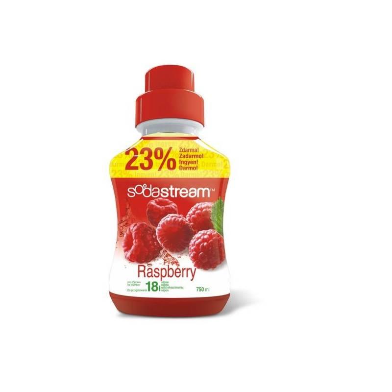 Sirup SodaStream Malina 750 ml bílý/červený, sirup, sodastream, malina, 750, bílý, červený