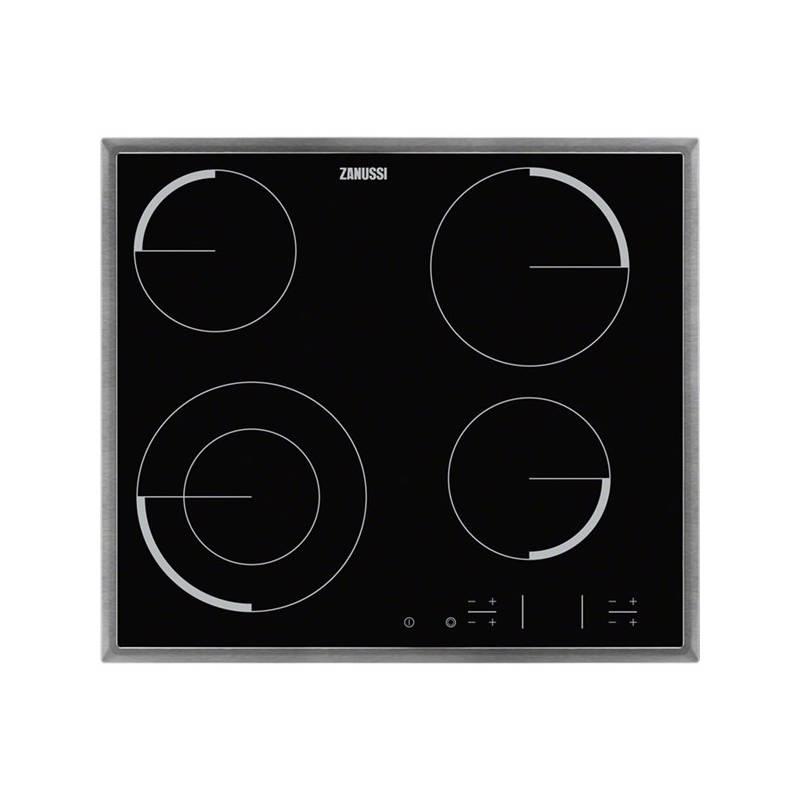 Sklokeramická varná deska Zanussi ZEV6341XBA černá/nerez, sklokeramická, varná, deska, zanussi, zev6341xba, černá, nerez