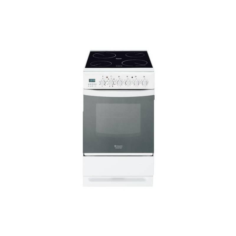 Sklokeramický sporák Hotpoint-Ariston Standard C 3V P6 (W) R /HA S bílý, sklokeramický, sporák, hotpoint-ariston, standard, bílý