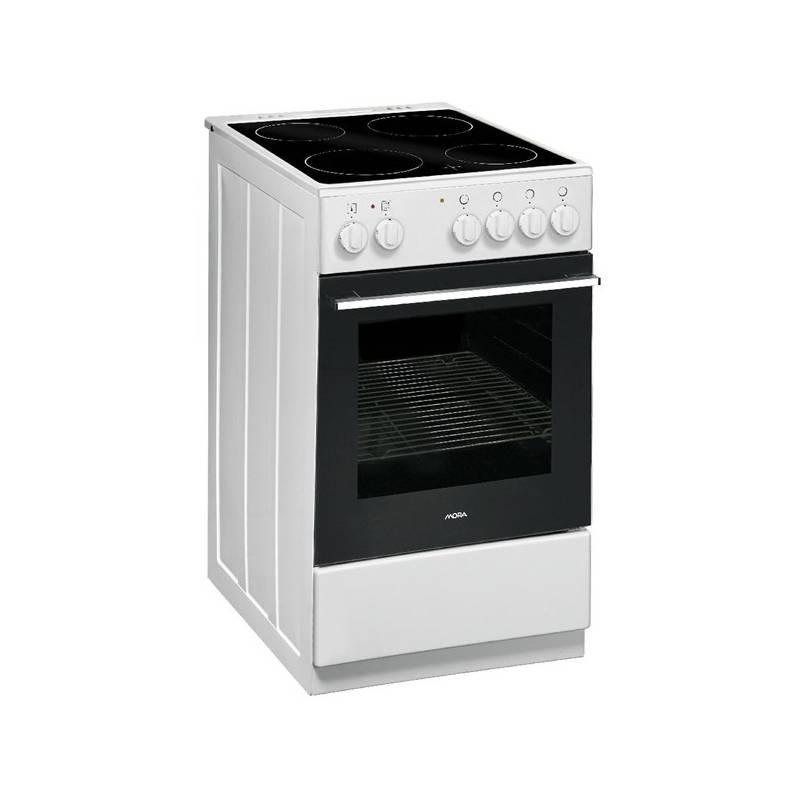 Sklokeramický sporák Mora CS 100 MW bílý, sklokeramický, sporák, mora, 100, bílý