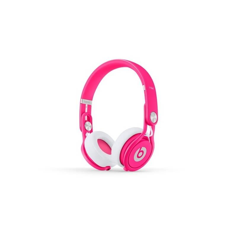 Sluchátka Beats Mixr růžová barva, sluchátka, beats, mixr, růžová, barva