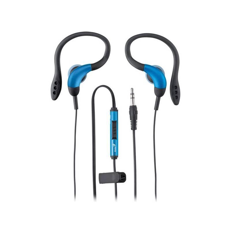 Sluchátka Genius GHP-205X Sport (31710034102) černá/modrá, sluchátka, genius, ghp-205x, sport, 31710034102, černá, modrá