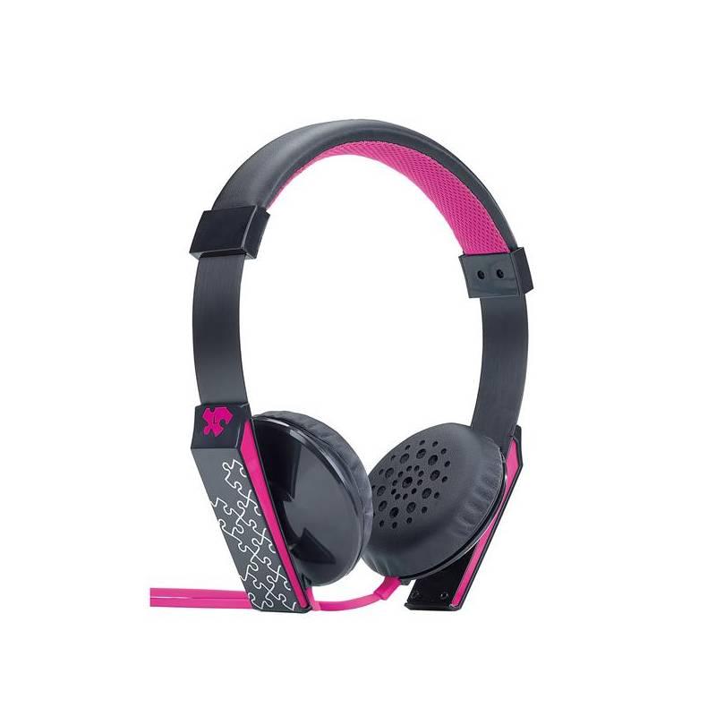 Sluchátka Genius GHP-460S (31710178102) černá/růžová, sluchátka, genius, ghp-460s, 31710178102, černá, růžová