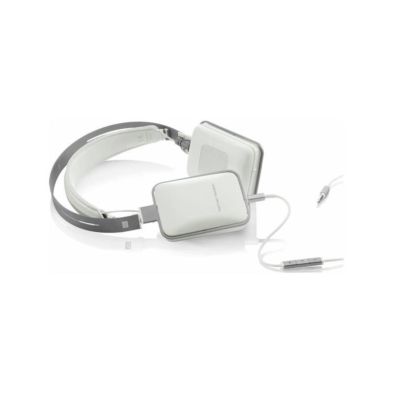 Sluchátka Harman Kardon CL stříbrná/bílá, sluchátka, harman, kardon, stříbrná, bílá