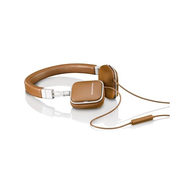 Sluchátka Harman Kardon Soho (Android) hnědá, sluchátka, harman, kardon, soho, android, hnědá