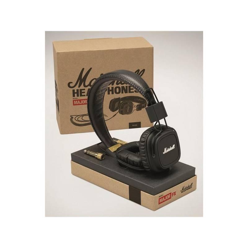 Sluchátka Marshall Marshall Major FX (119305) černá, sluchátka, marshall, major, 119305, černá