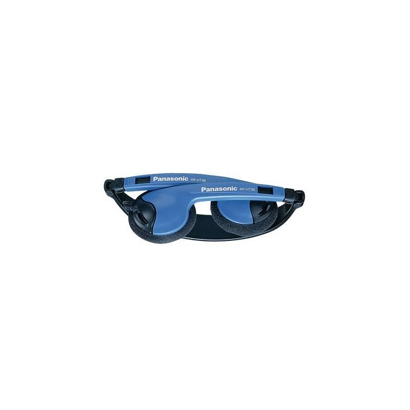 Sluchátka Panasonic RP-HT030E-A modrá, sluchátka, panasonic, rp-ht030e-a, modrá