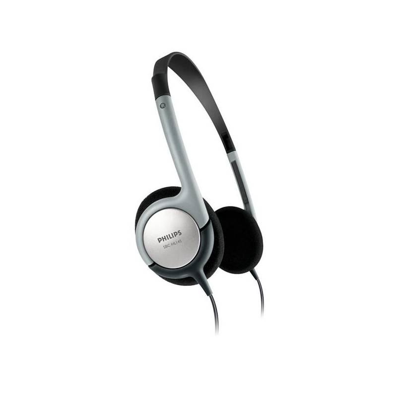 Sluchátka Philips SBCHL145 černá/stříbrná (Náhradní obal / Silně deformovaný obal 2000010933), sluchátka, philips, sbchl145, černá, stříbrná, náhradní, obal, silně