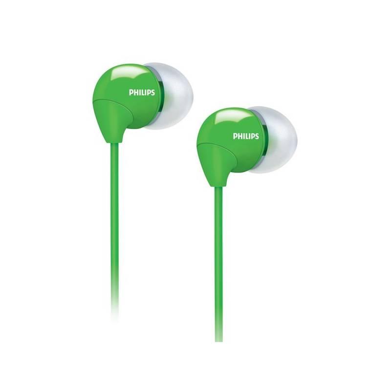 Sluchátka Philips SHE3590GN/10 zelená barva, sluchátka, philips, she3590gn, zelená, barva