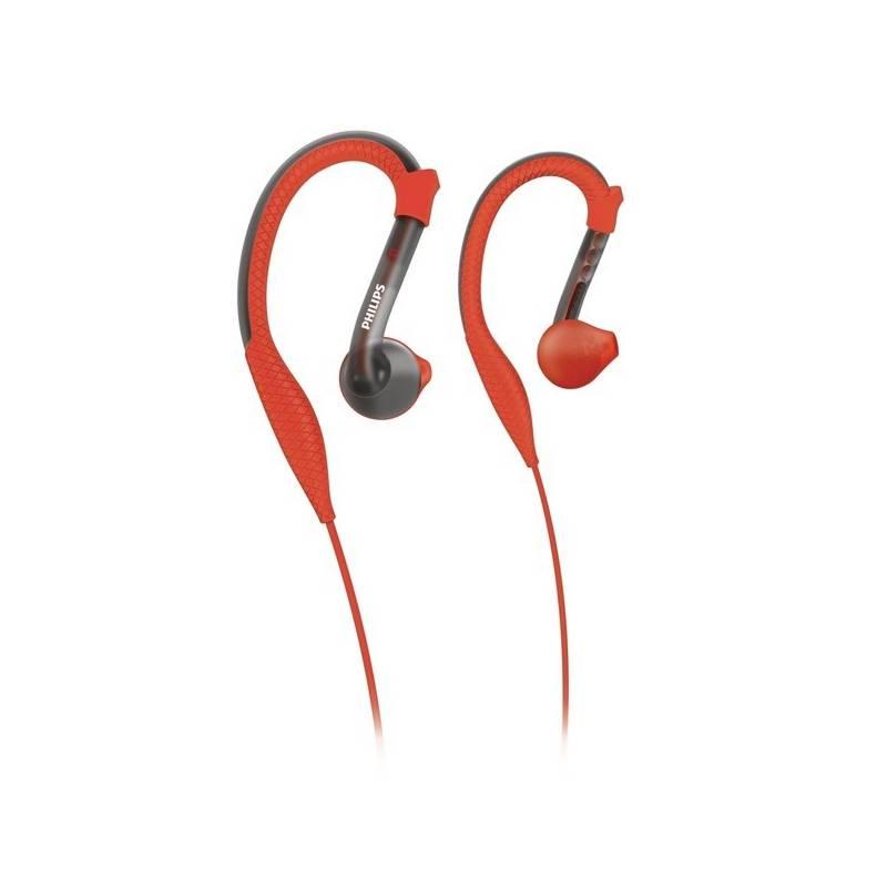 Sluchátka Philips SHQ2200/10 šedá/oranžová, sluchátka, philips, shq2200, šedá, oranžová