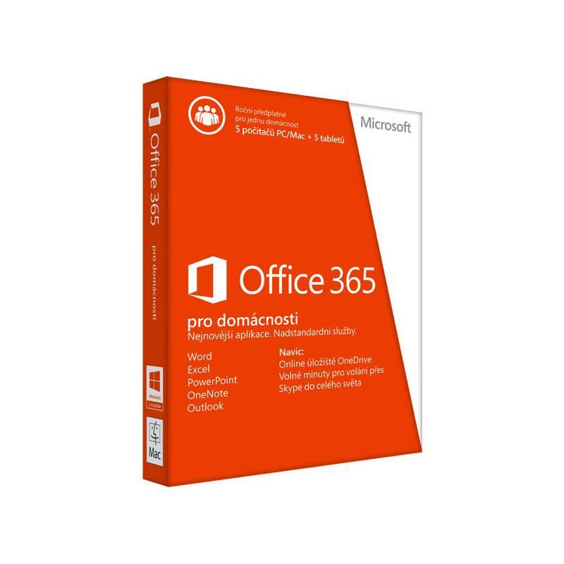 Software Microsoft Office 365 pro domácnosti CZ (6GQ-00140), software, microsoft, office, 365, pro, domácnosti, 6gq-00140