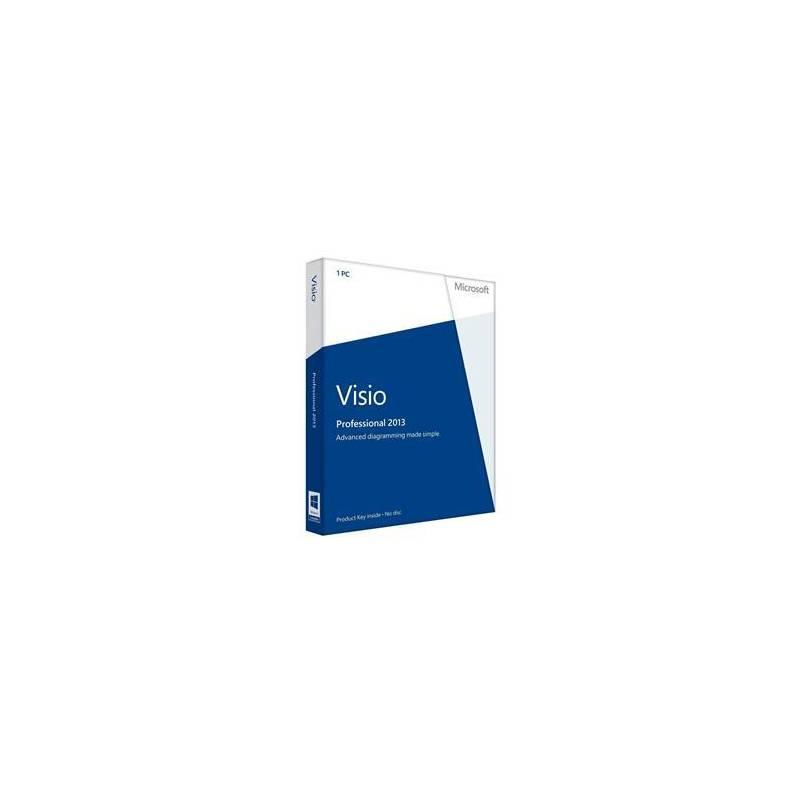 Software Microsoft Visio Professional 2013 CZ 32/64-bit (D87-05400), software, microsoft, visio, professional, 2013, 64-bit, d87-05400