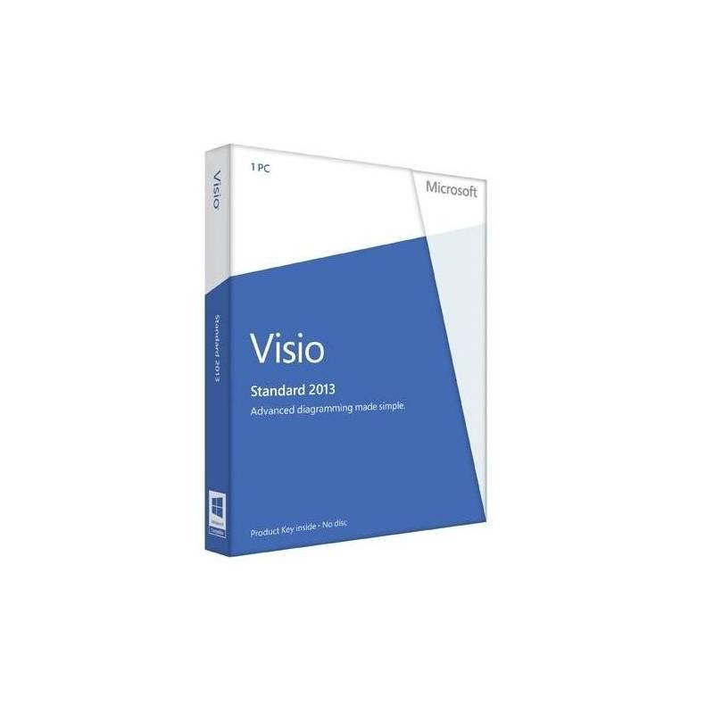 Software Microsoft Visio Standard 2013 CZ 32/64-bit (D86-04768), software, microsoft, visio, standard, 2013, 64-bit, d86-04768