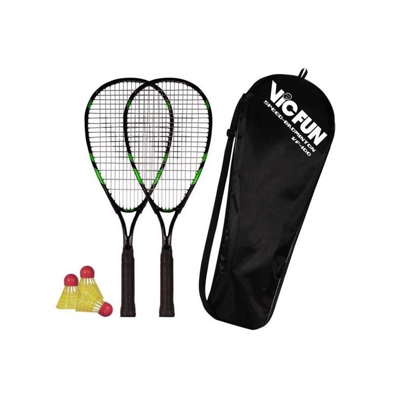 Speedbadminton raketa VicFun Speed 100 Set černá/zelená, speedbadminton, raketa, vicfun, speed, 100, set, černá, zelená