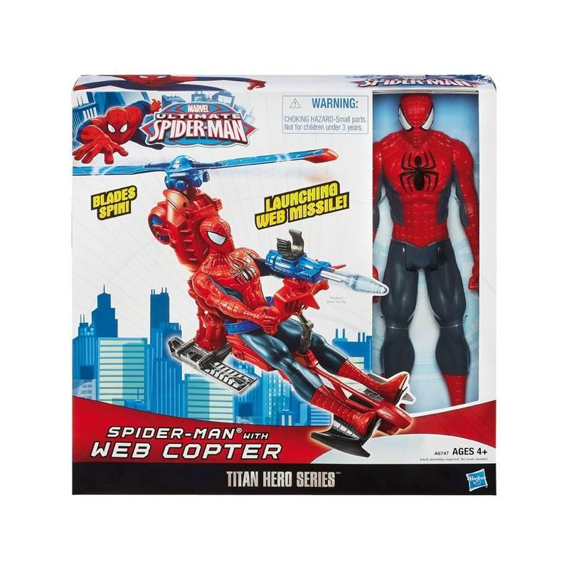 Spiderman figurka s vrtulníkem Hasbro, spiderman, figurka, vrtulníkem, hasbro