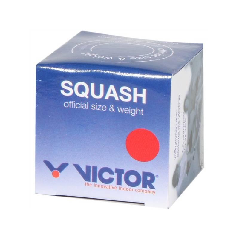 Squash míček Victor SQUASHBALL red - medium v krabičce červený, squash, míček, victor, squashball, red, medium, krabičce, červený