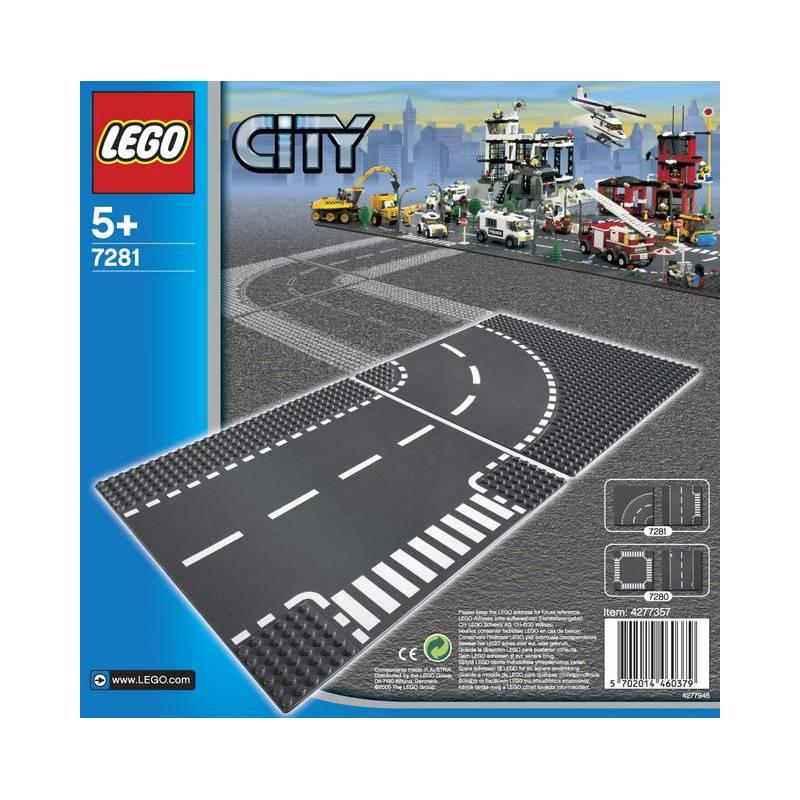 Stavebnice Lego City 7281 Křižovatka ve tvaru T a zatáčky, stavebnice, lego, city, 7281, křižovatka, tvaru, zatáčky