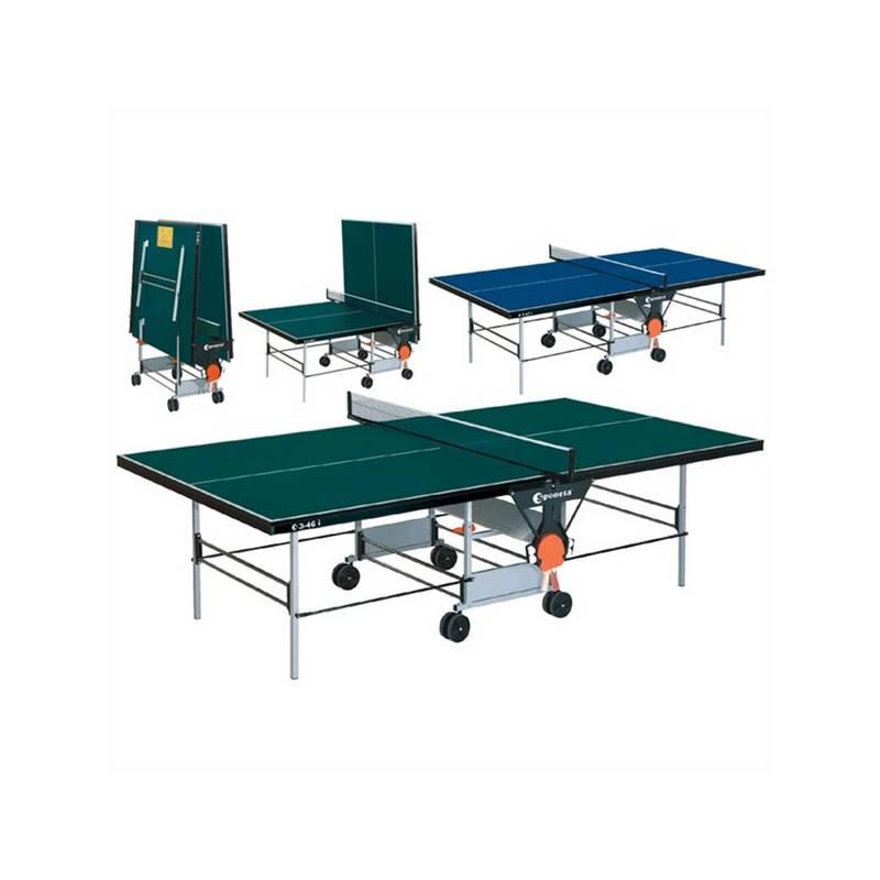 Stůl na stolní tenis Sponeta S3-46/47i - vnitřní, deska 19mm, rám 36 mm, pojezd, držák+ síťka zelený, stůl, stolní, tenis, sponeta, s3-46, 47i, vnitřní, deska, 19mm, rám
