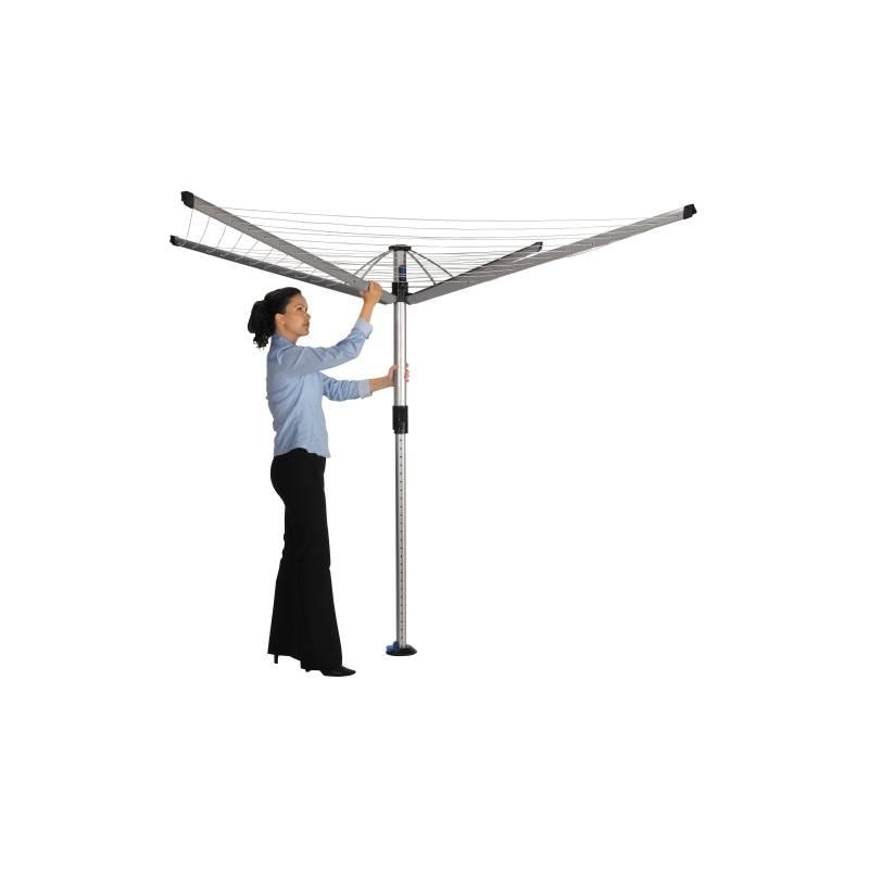 Sušák prádla Brabantia SmartLift 60m, vak na kolíčky, kovový stojan, kryt šedý, sušák, prádla, brabantia, smartlift, 60m, vak, kolíčky, kovový, stojan