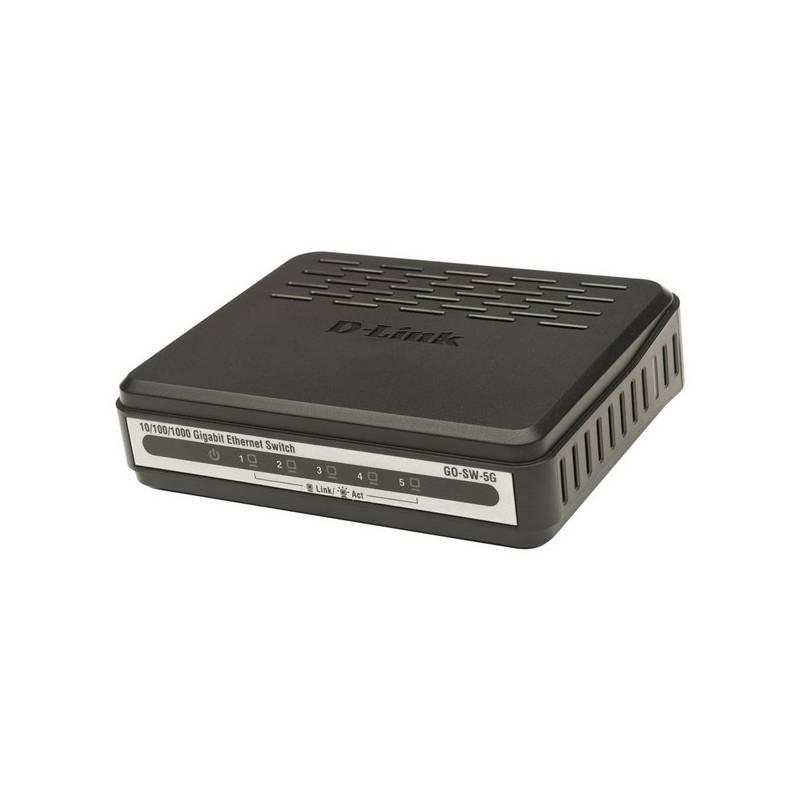 Switch D-Link GO-SW-5G (GO-SW-5G/E) černý, switch, d-link, go-sw-5g, černý
