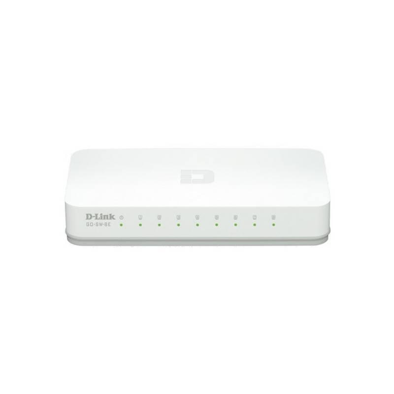 Switch D-Link GO-SW-8E (GO-SW-8E/E) šedý/bílý, switch, d-link, go-sw-8e, šedý, bílý