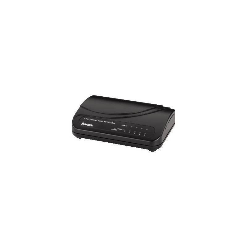 Switch Hama 5 port, 10/100 Mb/s (49092), switch, hama, port, 100, 49092
