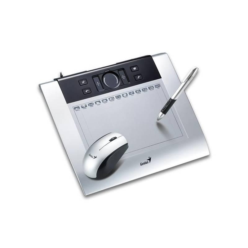 Tablet Genius MousePen M508 Multimedia Touchpad (31100062100) stříbrný, tablet, genius, mousepen, m508, multimedia, touchpad, 31100062100, stříbrný