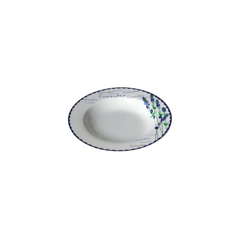 Talíř hluboký TORO polévkový, keramika - motiv levandule, talíř, hluboký, toro, polévkový, keramika, motiv, levandule