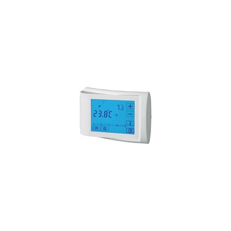 Termostat Conrad pokojový s týdenním programem s LCD, 5 až 35 °C, bílá, termostat, conrad, pokojový, týdenním, programem, lcd, až